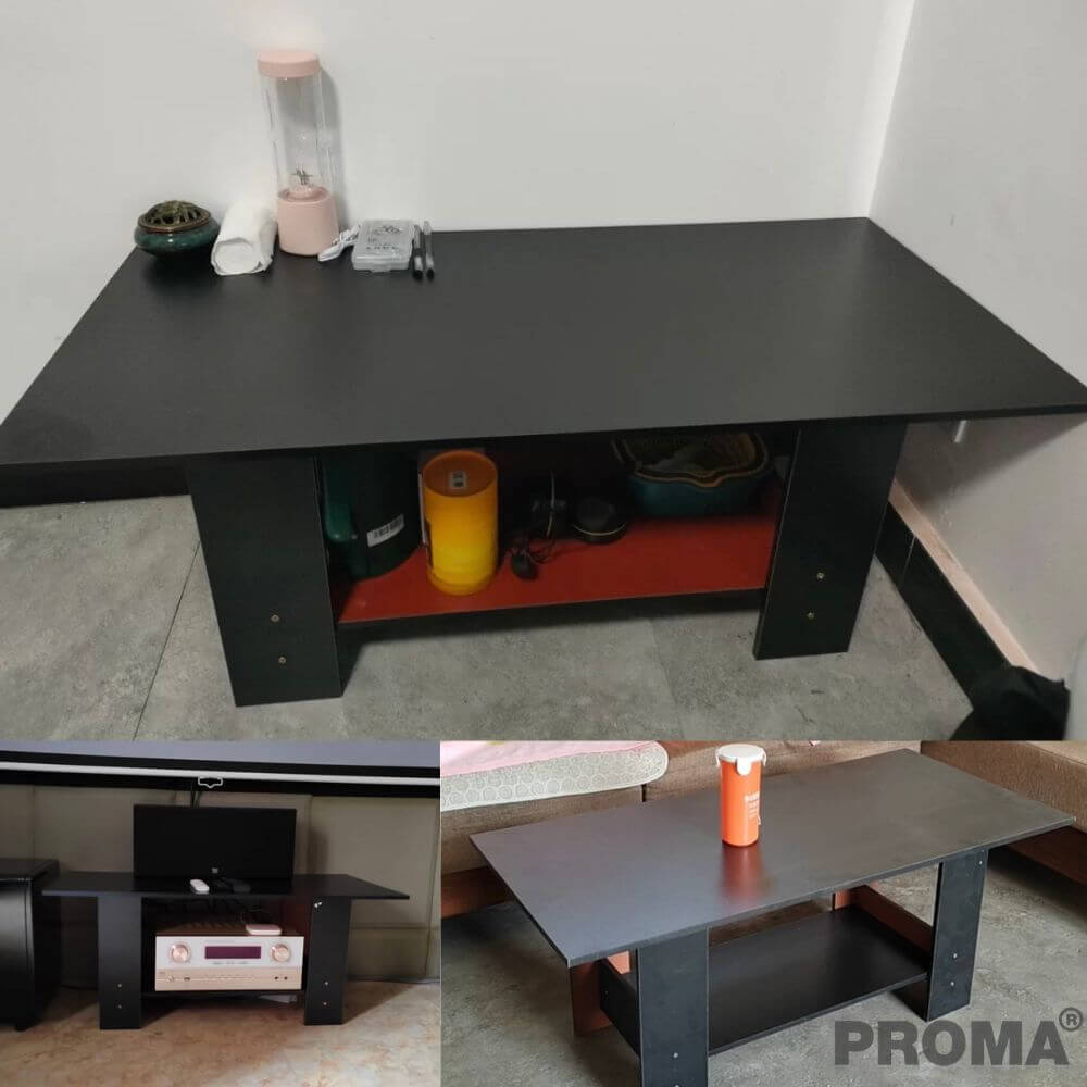 โต๊ะกลาง PROMA-CTB-62-04 100 ซม. สีดำ